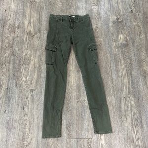 Vince Green Skinny Jean Cargo Pants